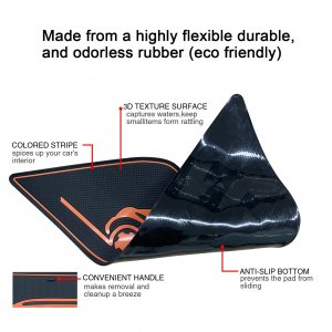 Volkswagen ID. Buzz Interior Upgade Kit - Non Slip Rubber Liner Kit - Yellow Volkswagen ID. Buzz Interior Upgade Kit - Non Slip Rubber Liner Kit - Yellow